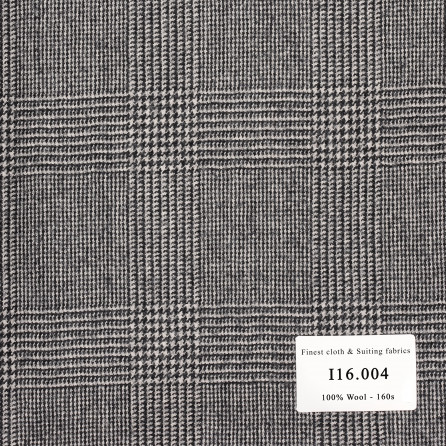 I16.004 Kevinlli V9 - Vải Suit 100% Wool - Trắng nanh sói